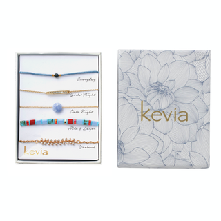 Periwinkle Blue Mosaic Bracelet Set