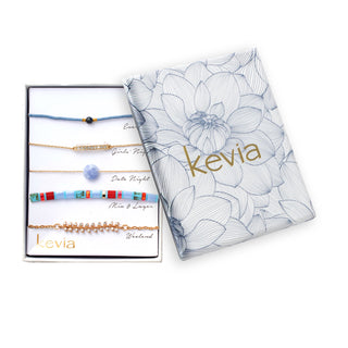 Periwinkle Blue Mosaic Bracelet Set