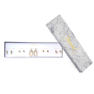 Pink and Mint Green Post Earring Set