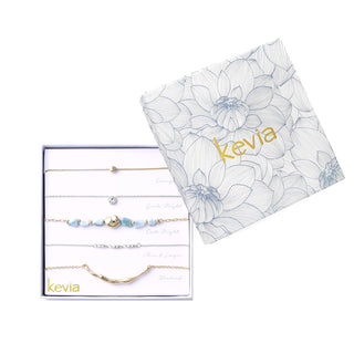 Tide and Texture Gold Necklace Set