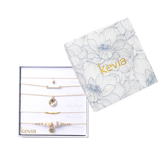 Beaded Shell Necklace Set