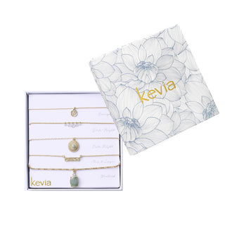 Sunlit Stone Pendant Necklace Set