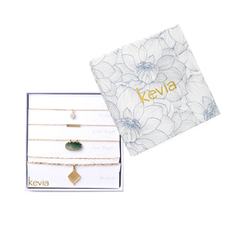 Gold Diamond Drop Pendant Necklace