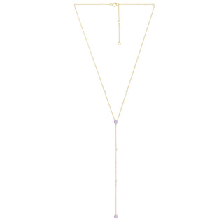 Ophelia Delicate Opal Y-Chain Necklace