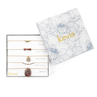 Natural Pink Stone Necklace Set