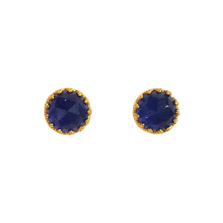 Rococo Earring - Sapphire Quartz, Earrings - Kevia Style, LLC