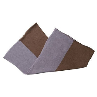 Lightweight color block scarf or shawl in purple and mauve