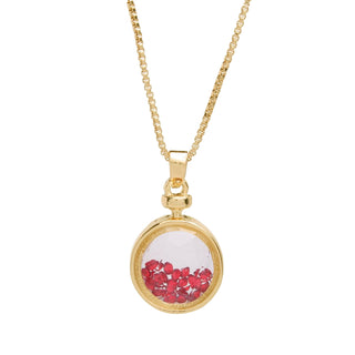 Vita July Birthstone Shaker Necklace