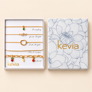 Fruit Charm and Link Bracelet Set
