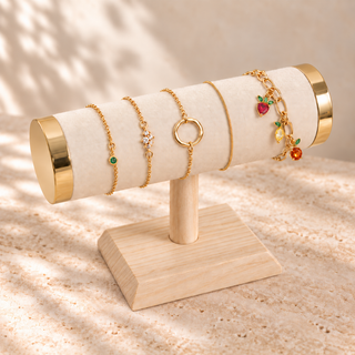 Fruit Charm and Link Bracelet Set