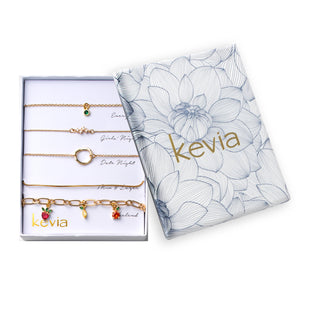 Fruit Charm and Link Bracelet Set