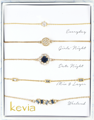 Blue Stone Themed Bracelet Set
