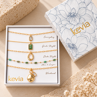 Organic Charm Necklace Set