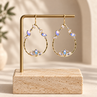 Ophelia Teardrop Hoop Earrings