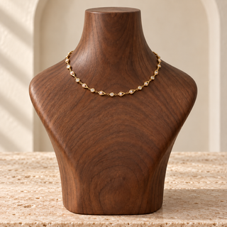 Ophelia Opal Geometric Link Choker Necklace