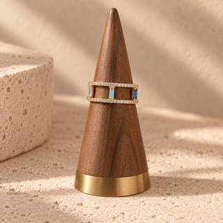 Vita Shiny Gold Double Band Ring