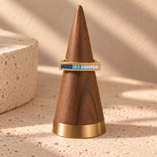Vita Gradient Gemstone Bar Ring
