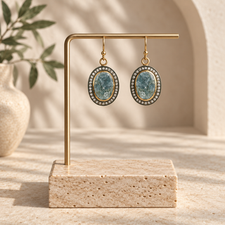 Ecologica Oval Drop Earrings