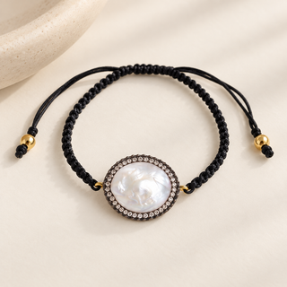 Vie Boheme Pearl Macrame Bracelet