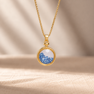 Vita September Birthstone Shaker Necklace