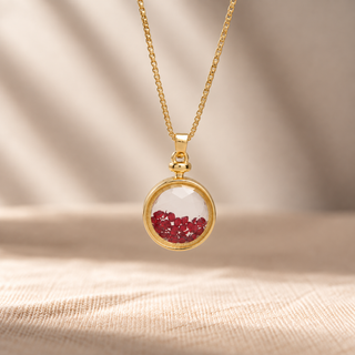 Vita July Birthstone Shaker Necklace