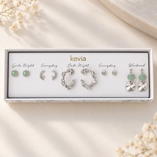 Silver Tides Earring Set