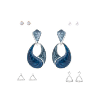 Ocean Wave Earring Set