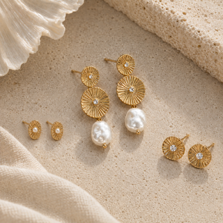 Gilded Coast Mixed Metal Earring Set - main product image