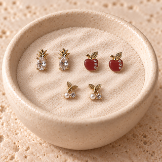 Fruit Motif Earring Set