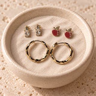 Fruit Motif Earring Set