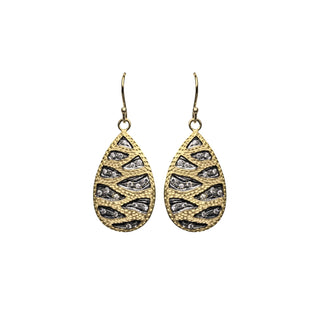 Ecologica Two-Tone Teardrop Earrings