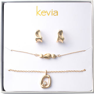 Molten Gold Jewelry Set