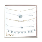 Silver Charm Theme Necklace Set