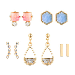 Dazzling Crystal Earring Set