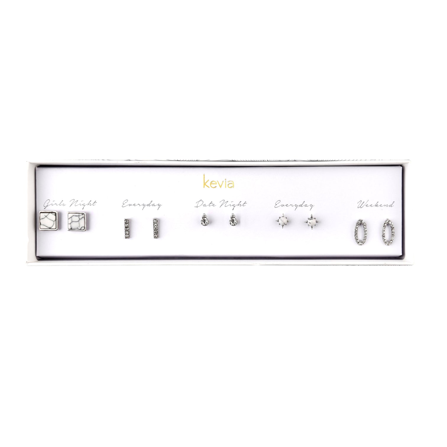 Kevia 5 piece earring set Clearance