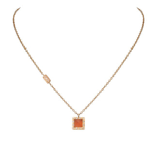 Nubia Delicate Orange Gemstone Necklace