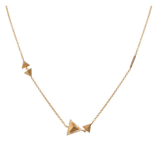 Nubia Asymmetrical Triangle Pendant Necklace