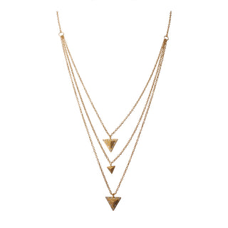 Nubia Layered Triangle Charm Necklace