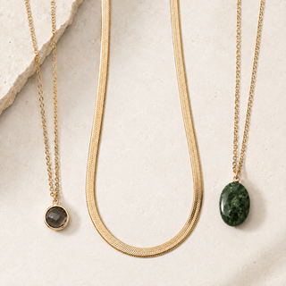 Boho Luxe Stone & Bead Necklace Set