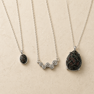 Teardrop Natural Stone Necklace Set – image 2