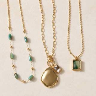 Organic Charm Necklace Set