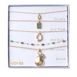 Organic Charm Necklace Set