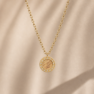 Nouveau Natural Horn Pendant Necklace - lifestyle 2