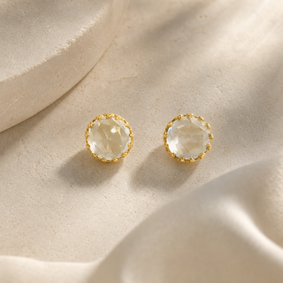 Rococo Crystal Gemstone Earrings - lifestyle 1