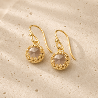 Rococo Rose and Lace Drop Earrings - lifestyle 1
