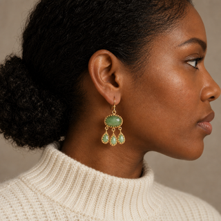 Rococo pearl earrings - model 1