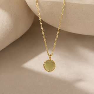 Rococo Peridot Quartz Pendant Necklace - lifestyle 2