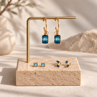 Crystal Drop and Stud Earring Set