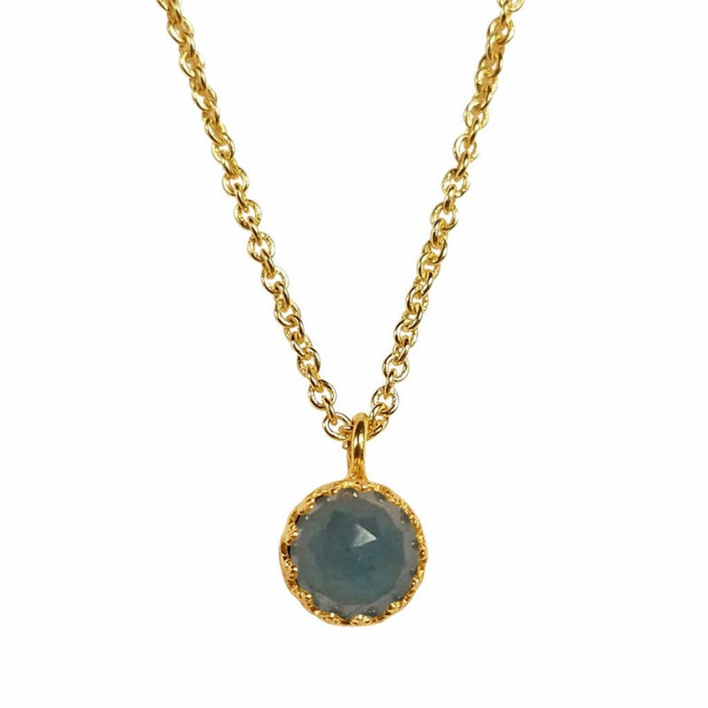 Rococo Necklace - Blue Topaz Quartz, Necklace - Kevia Style, LLC