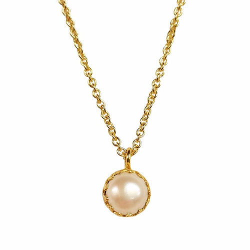 Rococo Necklace - Pearl, Necklace - Kevia Style, LLC